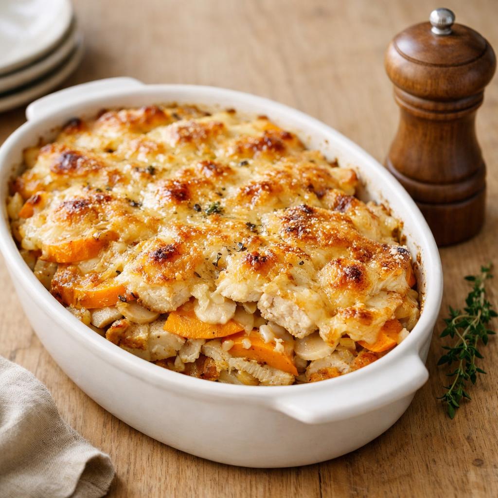 Gratin de dinde poivré