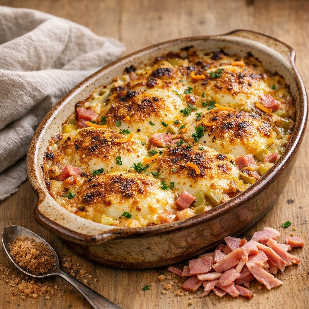 gratin d'oeufs tonka