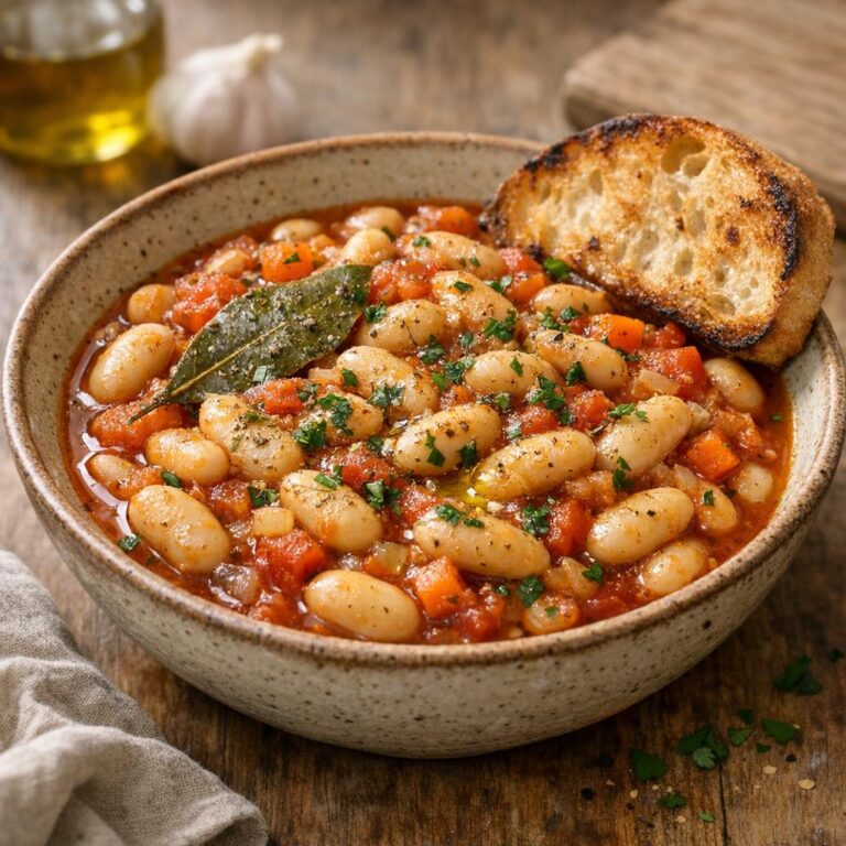Haricots mijotés à la sarriette
