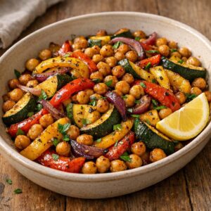 légumes rôtis marinés