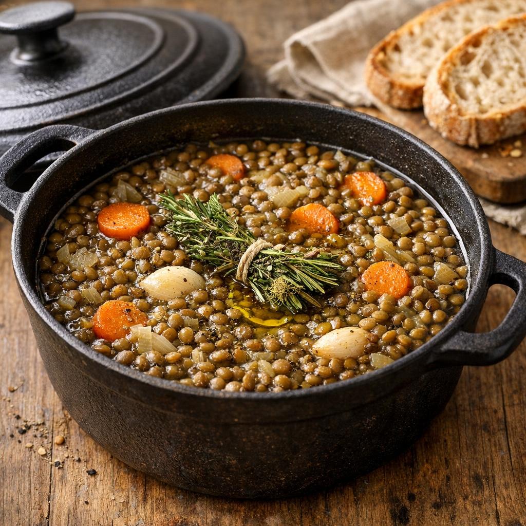 Lentilles au bouquet garni