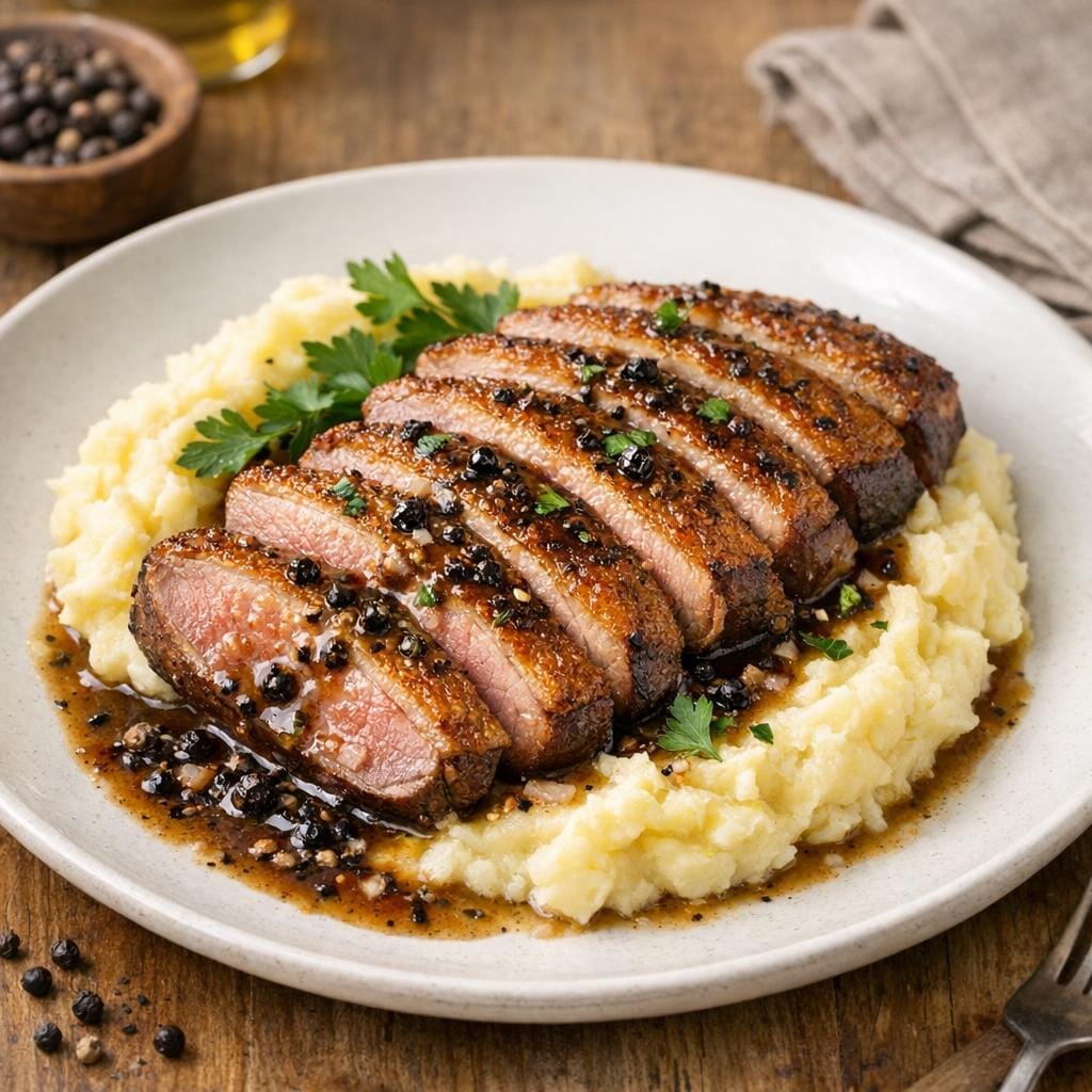 Magret de canard au Poivre Noir de Sarawak avec Poivre Noir de Sarawak