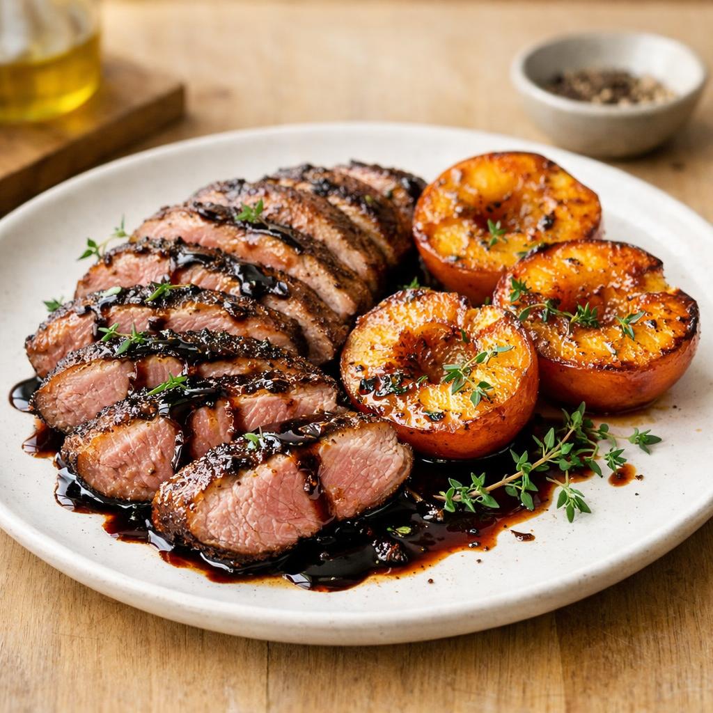 Magret de canard grillé