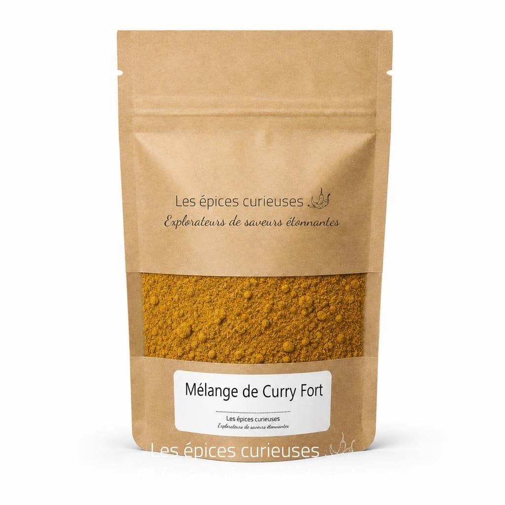 Mélange de Curry Fort - Packaging - Les Épices Curieuses