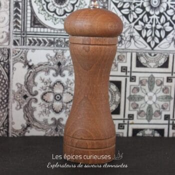 Moulin à poivre en bois 13 cm - Les Épices Curieuses