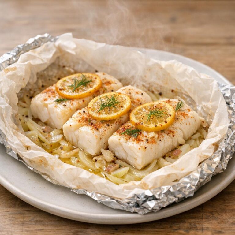 papillote de cabillaud