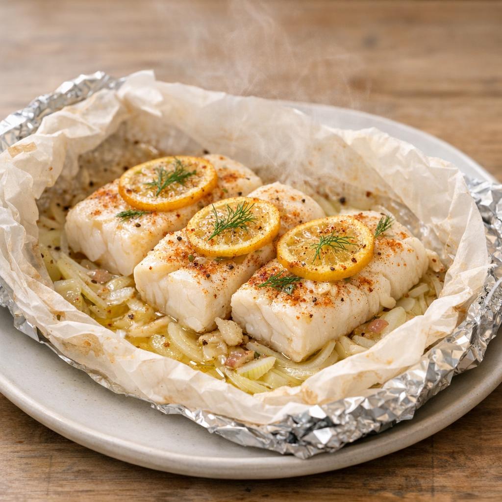 papillote de cabillaud