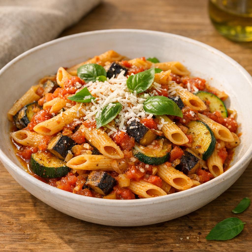 Penne à la basquaise