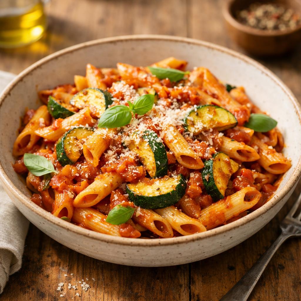 Penne aux courgettes