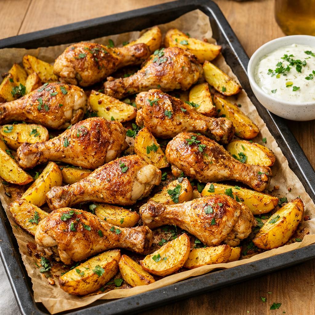 Pilons et potatoes rôtis