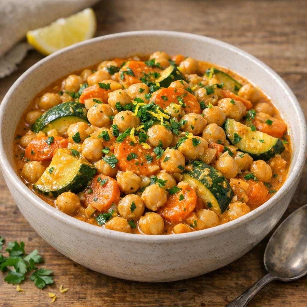 Poêlée gourmande de pois chiches au mélange africain avec Nokoss Tradition – Mélange Africain