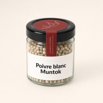 Poivre blanc Muntok - 30G - BOCAL - Les Épices Curieuses