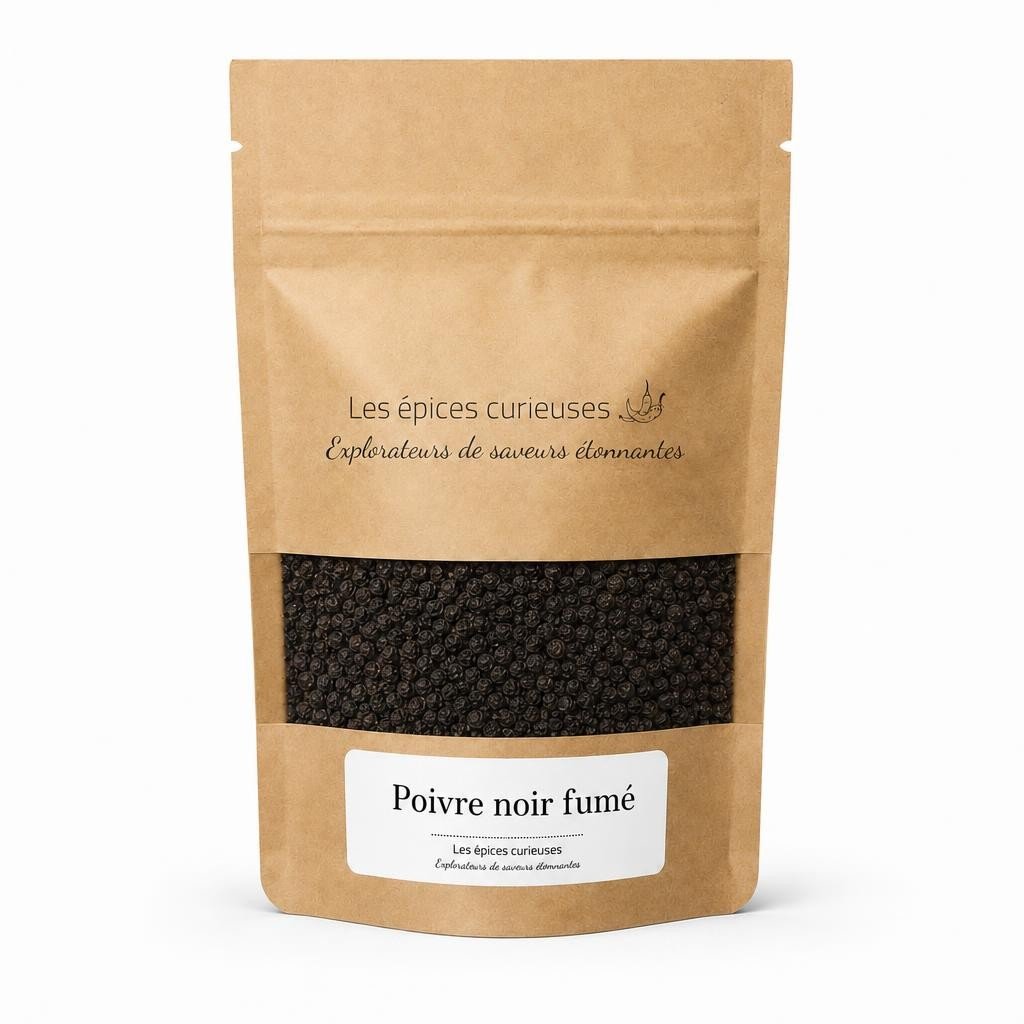 Poivre noir fumé - Packaging - Les Épices Curieuses