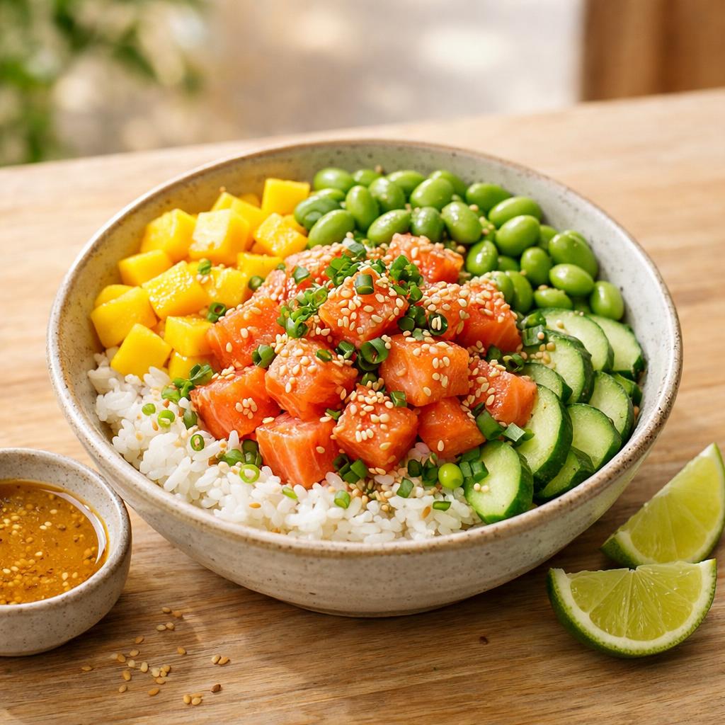 Poke bowl saumon