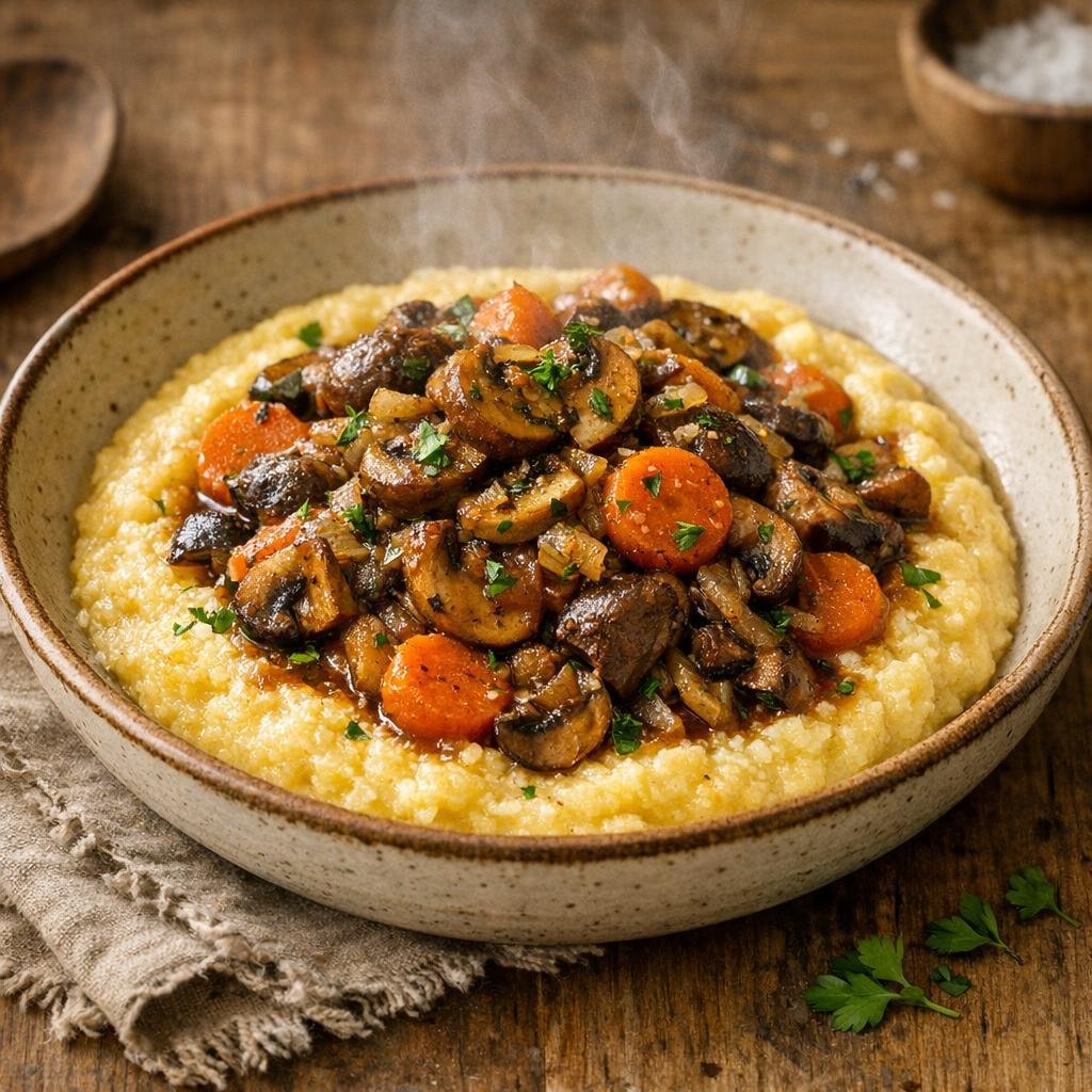 polenta crémeuse montagnarde
