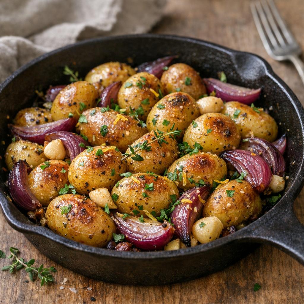 Pommes de terre grenaille rôties
