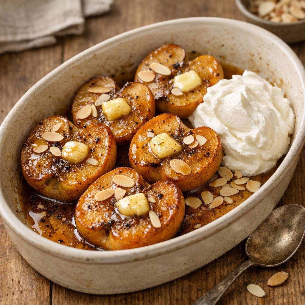 Pommes rôties à la vanille de Madagascar avec Sucre à la vanille de Madagascar
