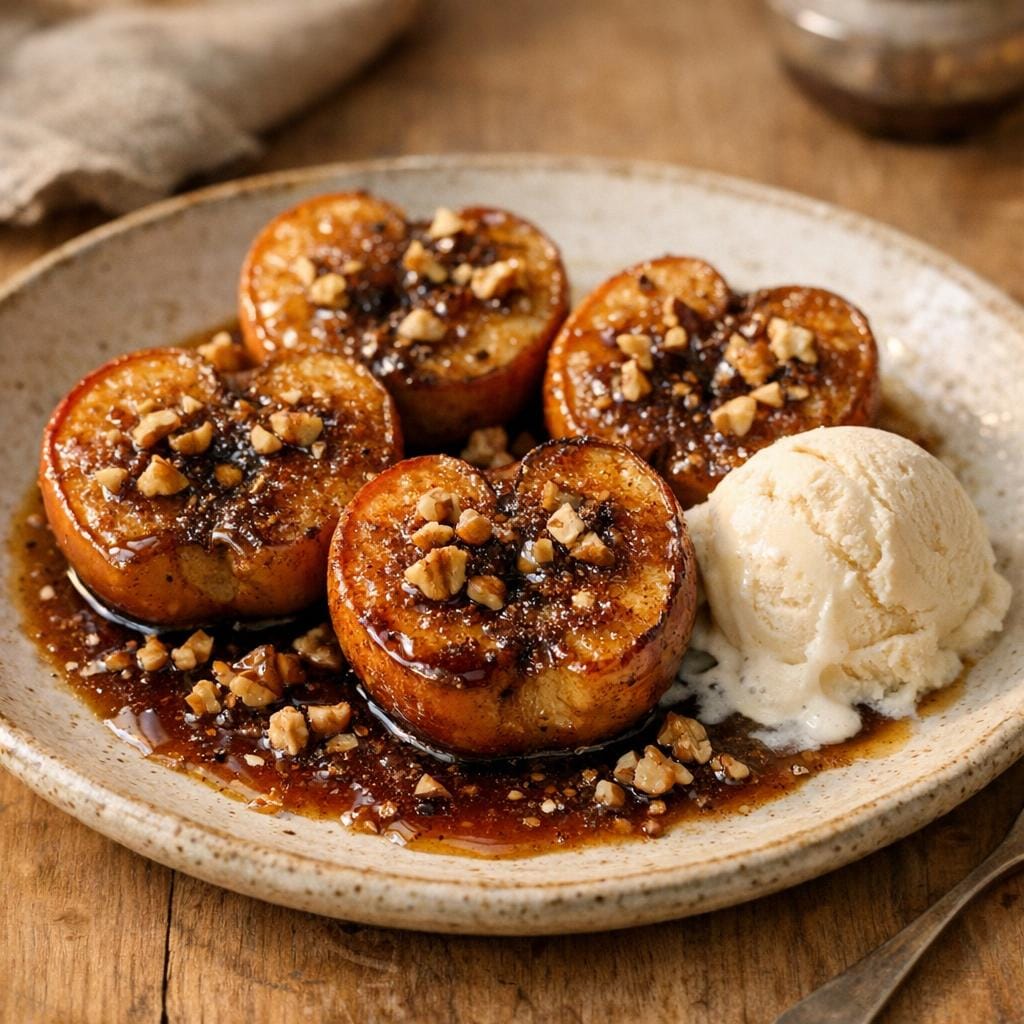 Pommes rôties au Muscovado, beurre & cannelle avec Sucre brun Muscovado