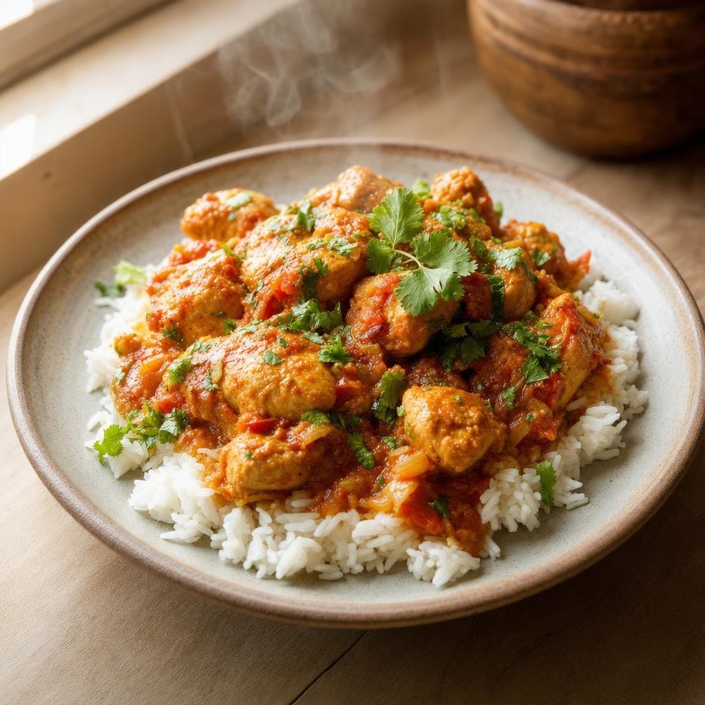 Poulet Massalé / Rougail fondant avec Assemblage Massalé/Rougail
