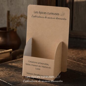 Présentoir couleur - Recette du mois - Les Épices Curieuses