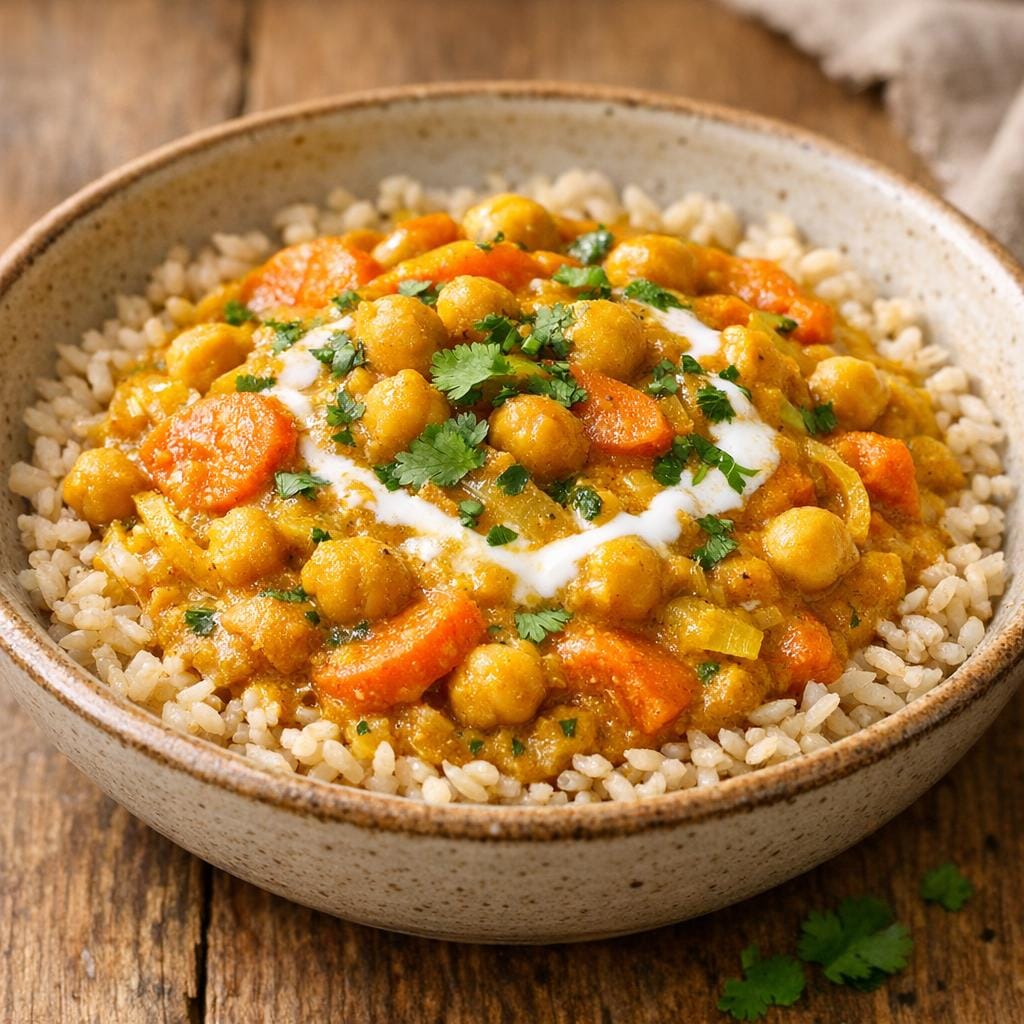 Ragoût végétarien au Curry des Côtes Bretonnes avec Curry des Côtes Bretonnes