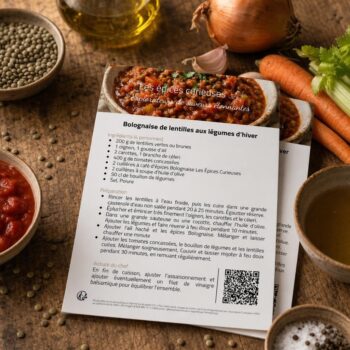 Recettes du mois Mars & Avril- Flyers A5 - Les Épices Curieuses