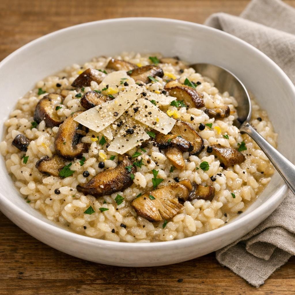 Risotto aux champignons
