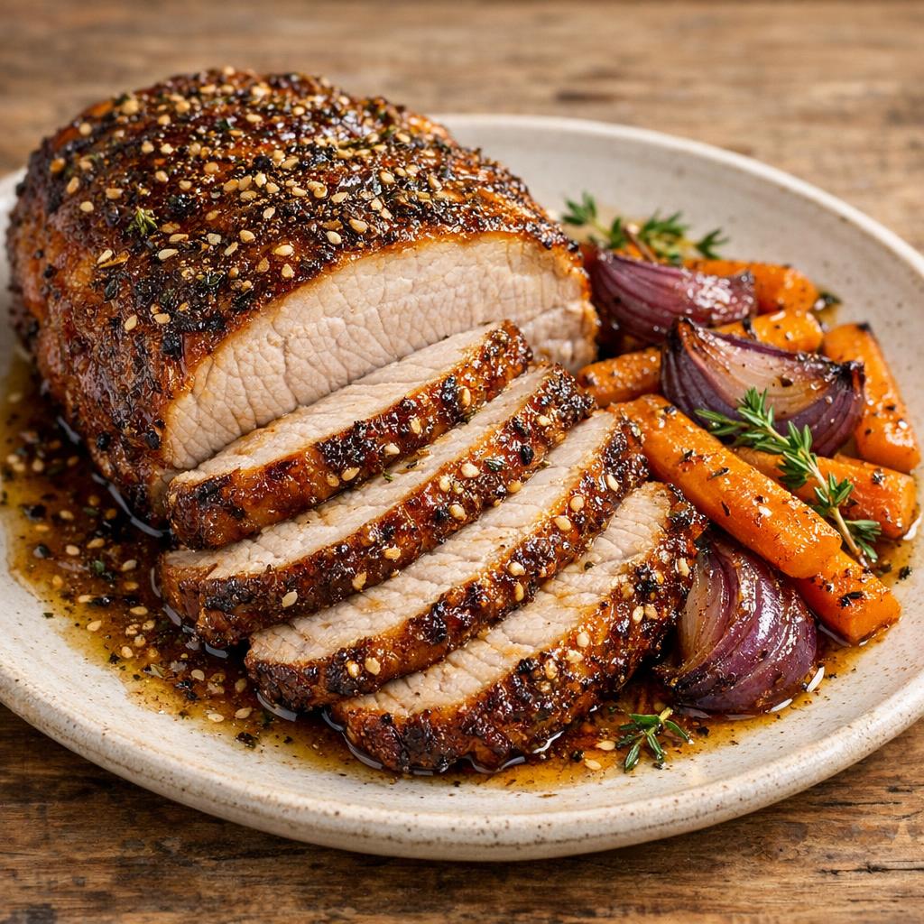 rôti de porc zaatar