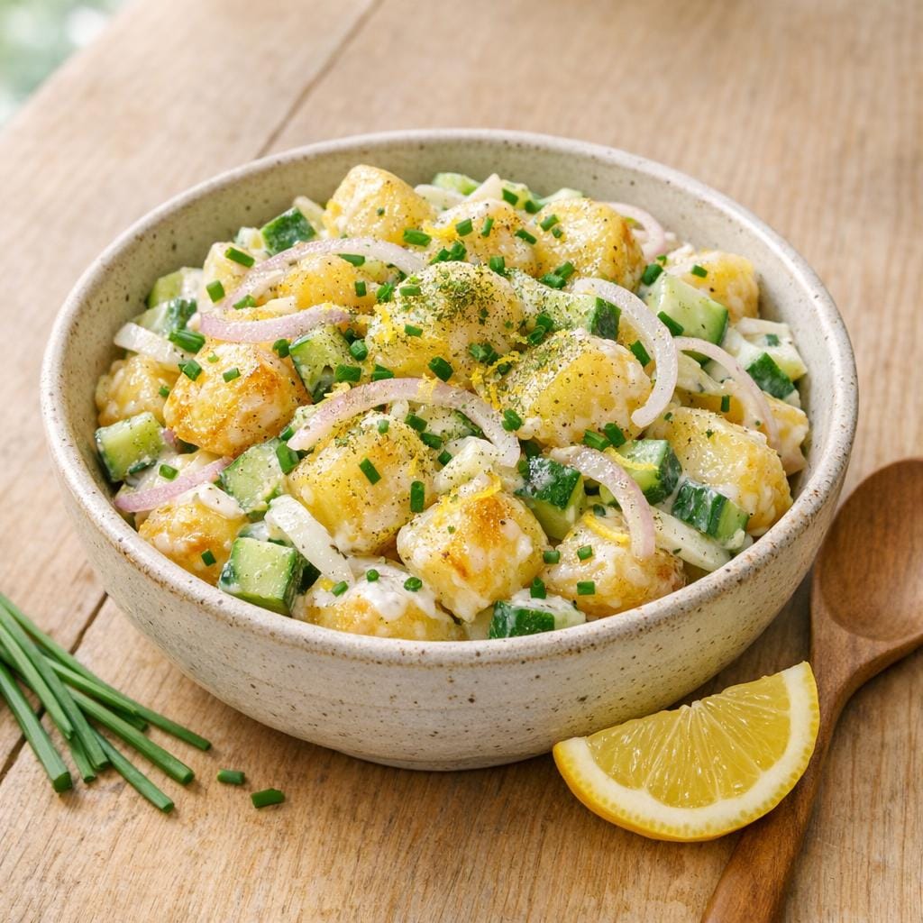 Salade pommes de terre tièdes au yaourt et aneth avec Aneth en poudre