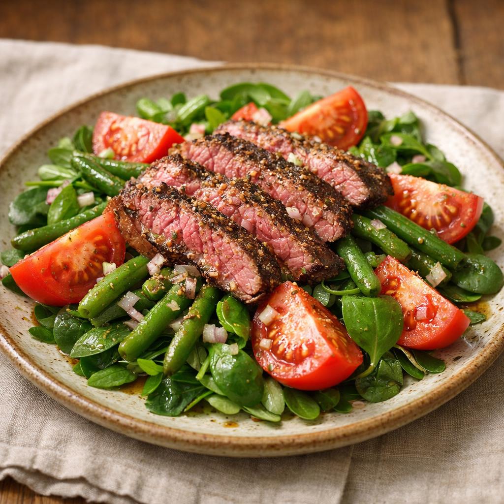 salade tiède bavette