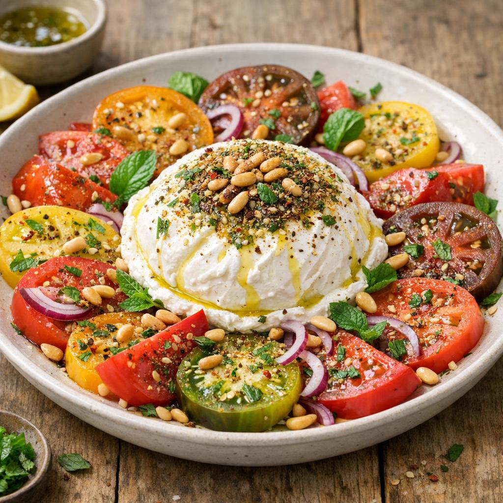 salade tomates labneh