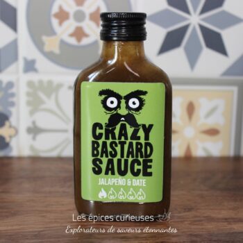 Sauce Piquante Crazy Bastard - Jalapeño & Dattes 100ml - Les Épices Curieuses