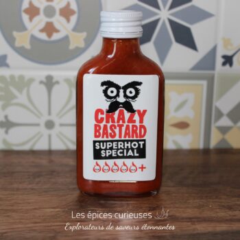 Sauce Piquante Crazy Bastard - Superhot Spéciale 100ml - Les Épices Curieuses