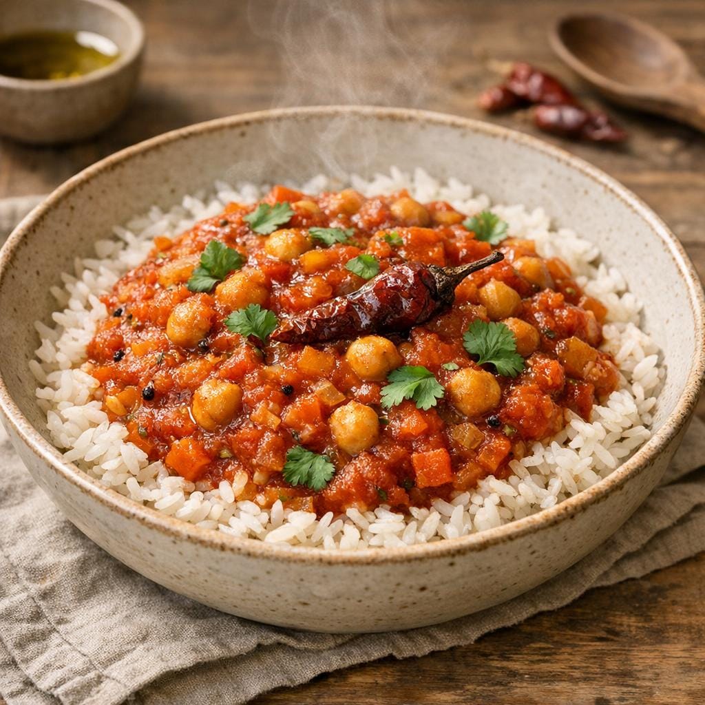Sauce tomate au piment cabri Majunga — mijotée végétarienne avec Piment Cabri Majunga Entier Séché de Madagascar