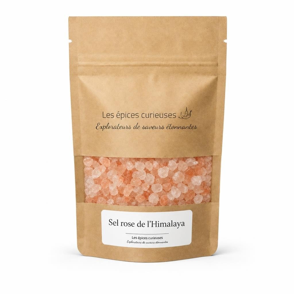 Sel rose de l'Himalaya - Packaging - Les Épices Curieuses