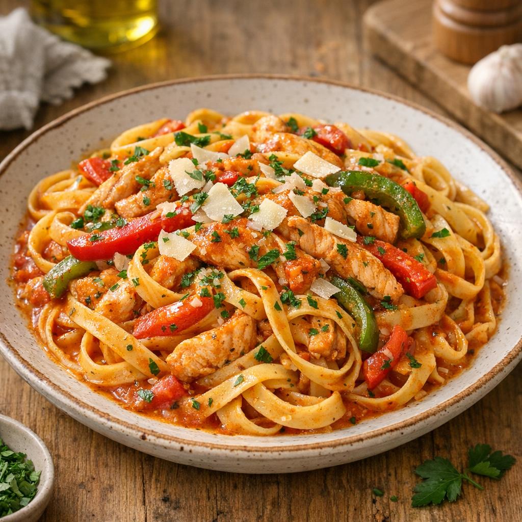 pâtes à la basquaise