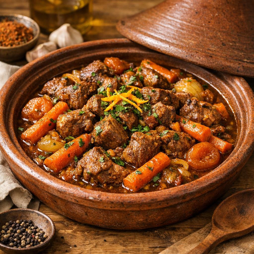Tajine d'agneau montagnard