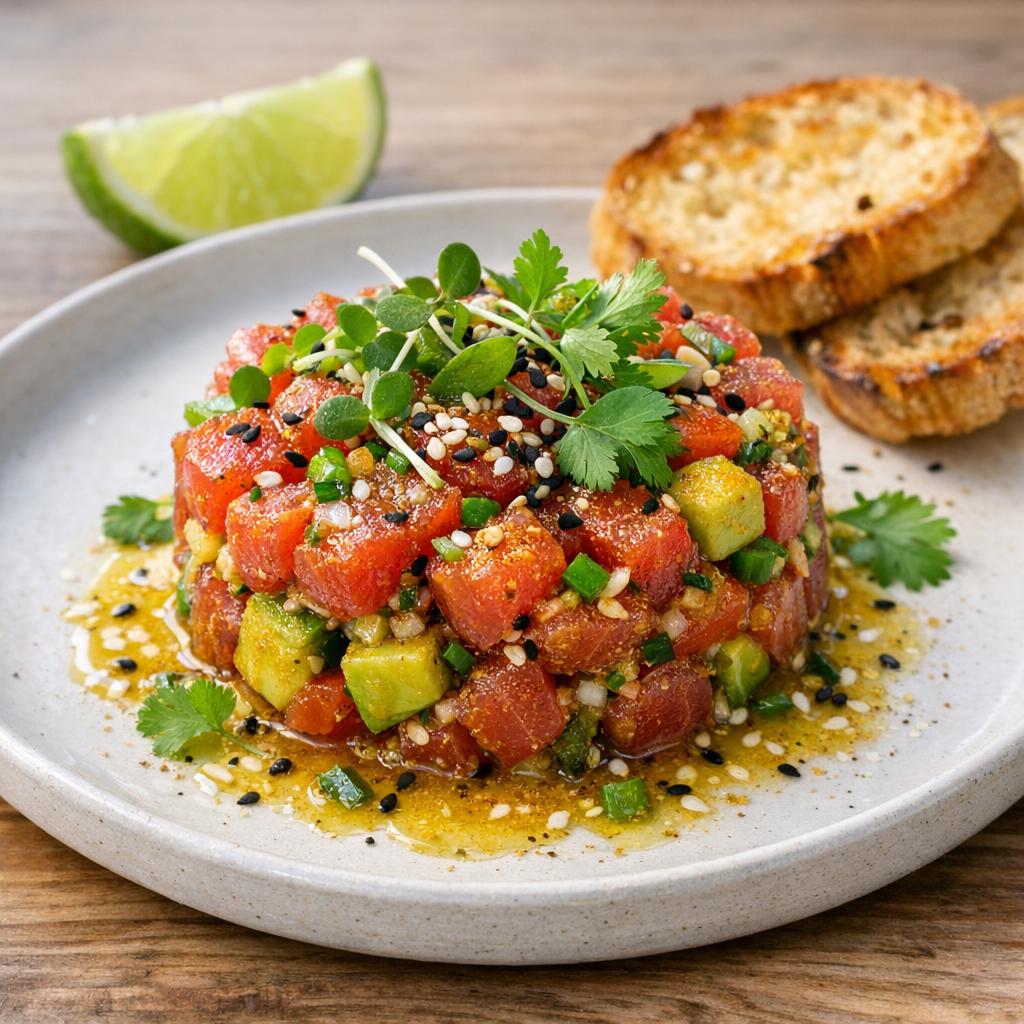 tartare de thon curry
