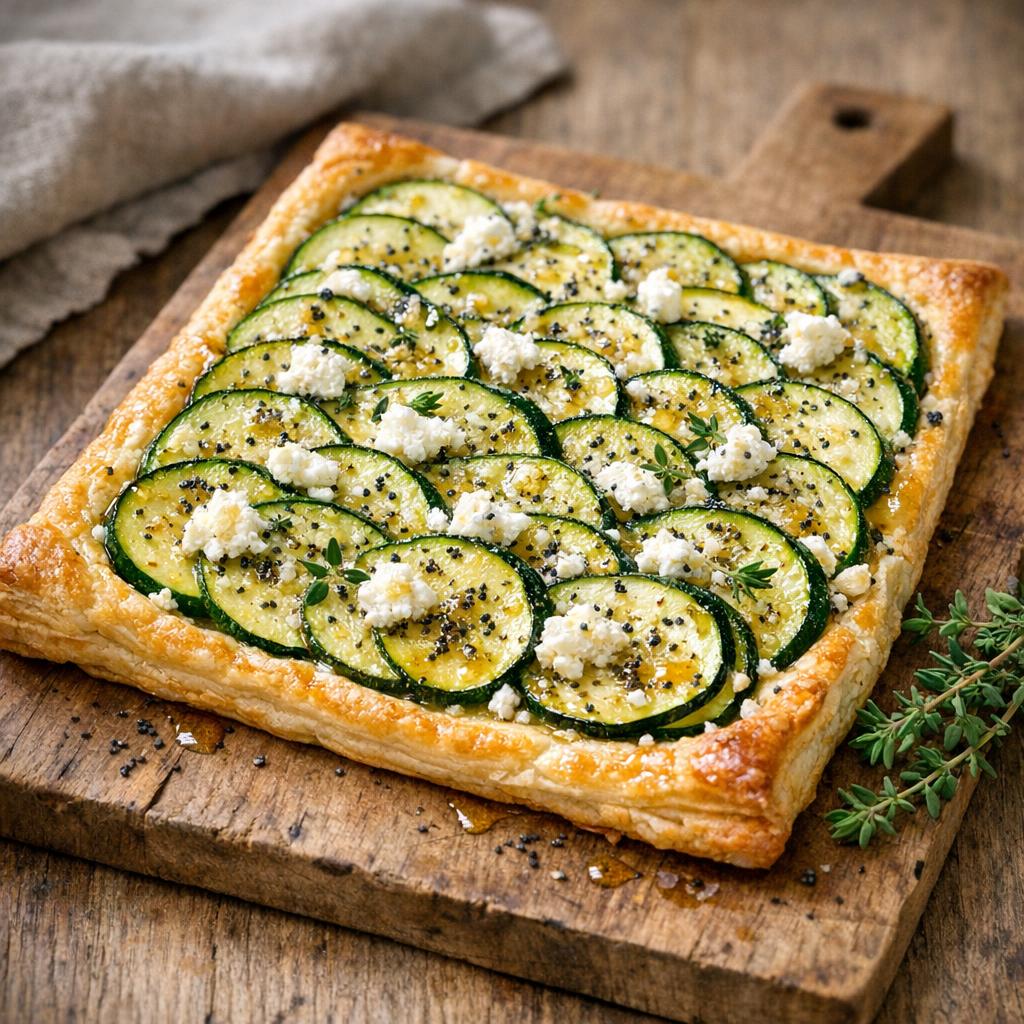 tarte fine courgettes