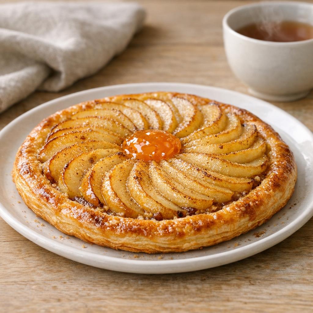 Tarte fine poires tonka