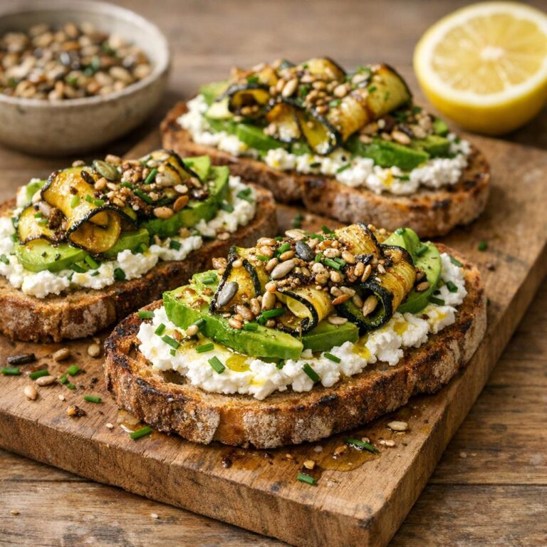Tartine avocat ricotta
