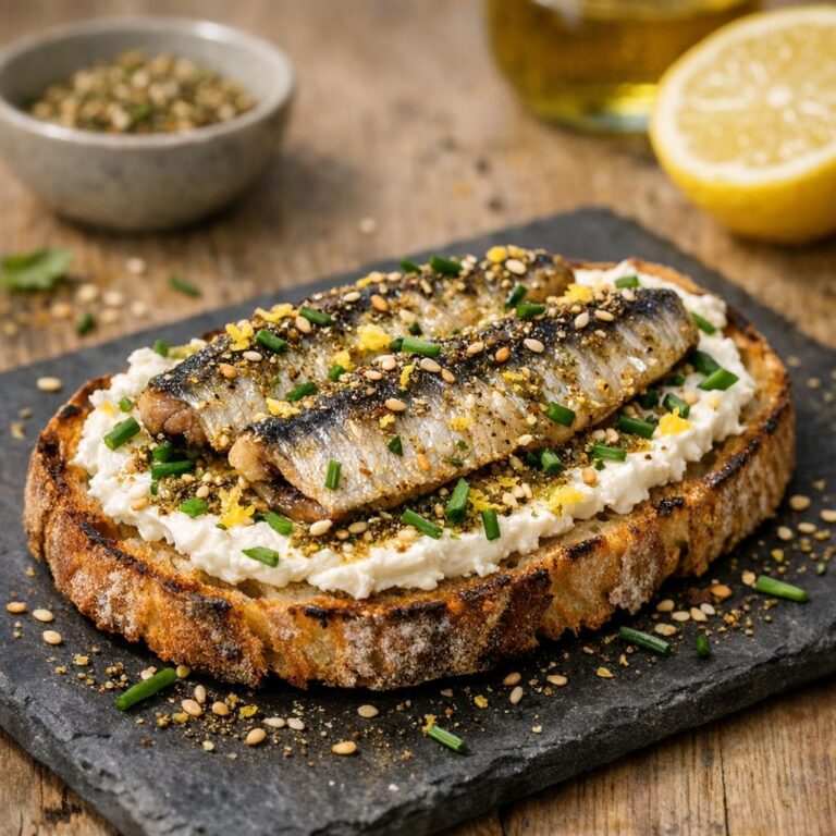 Tartine sardine zaatar