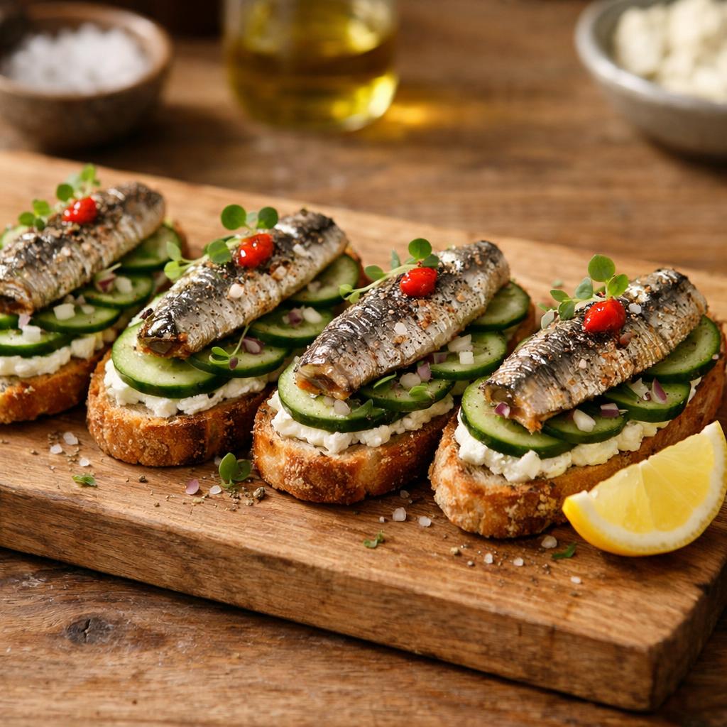 Tartines de sardine