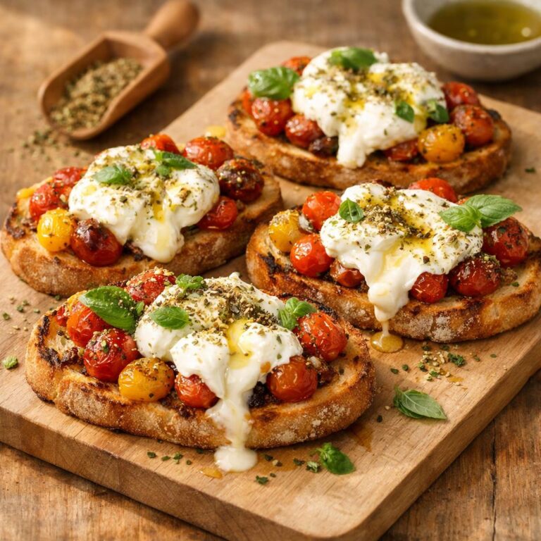 tartines tomates burrata