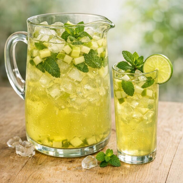 Thé glacé citron menthe