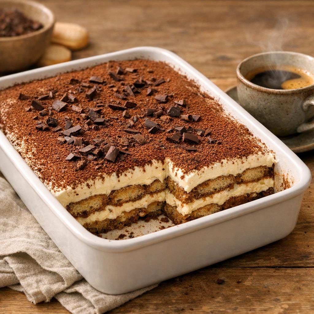 Tiramisu au café italien – recette gourmande facile avec Mélange Italien - Grain entier