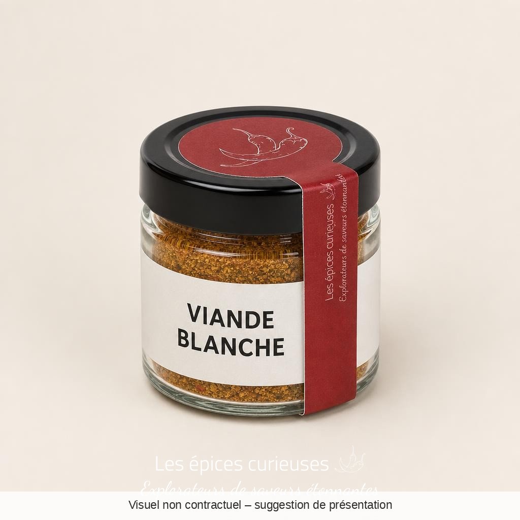 VIANDE BLANCHE - 40G - Bocal - Les Épices Curieuses