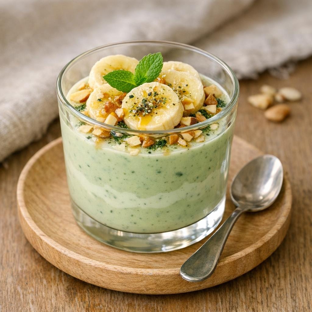 Yaourt exotique spiruline et banane, douceur créole avec Voyage en douceur aux saveurs exotiques à la Spiruline