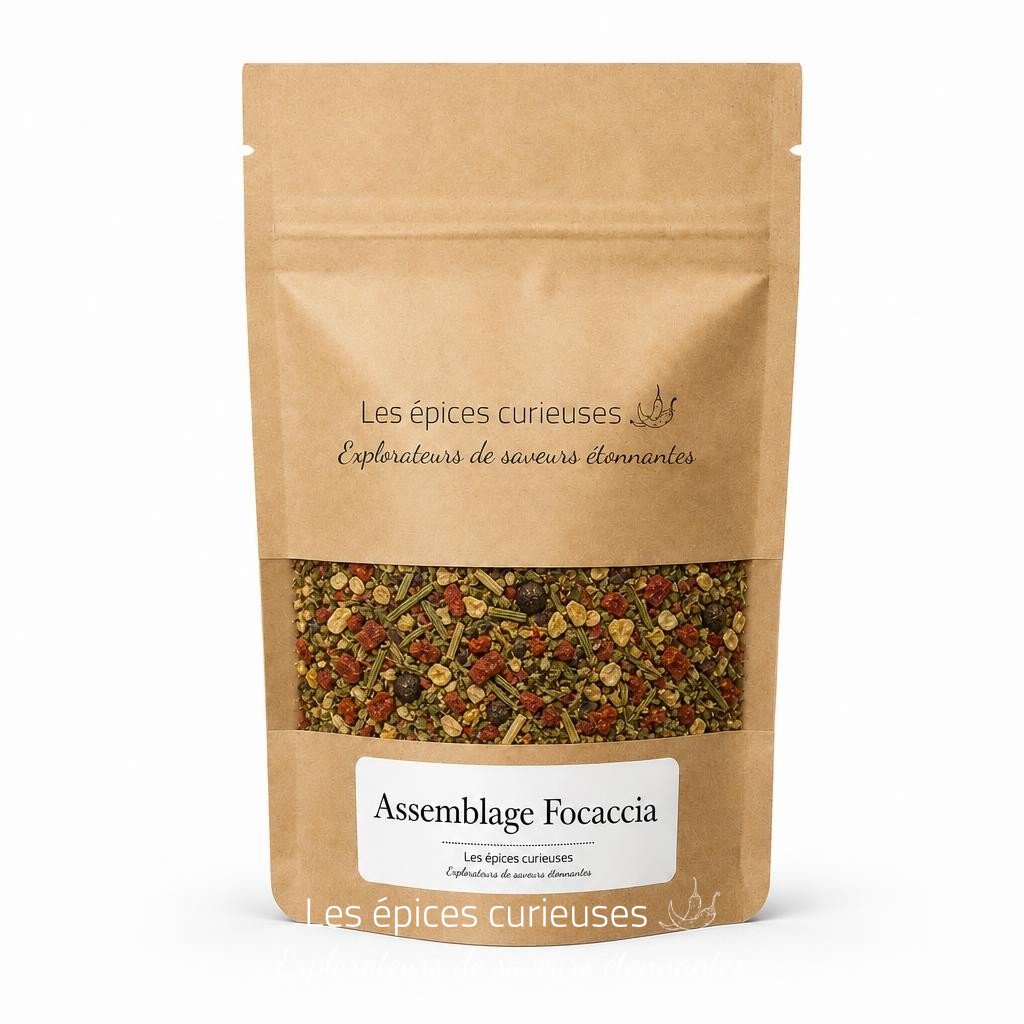 Assemblage Focaccia - Packaging - Les Épices Curieuses