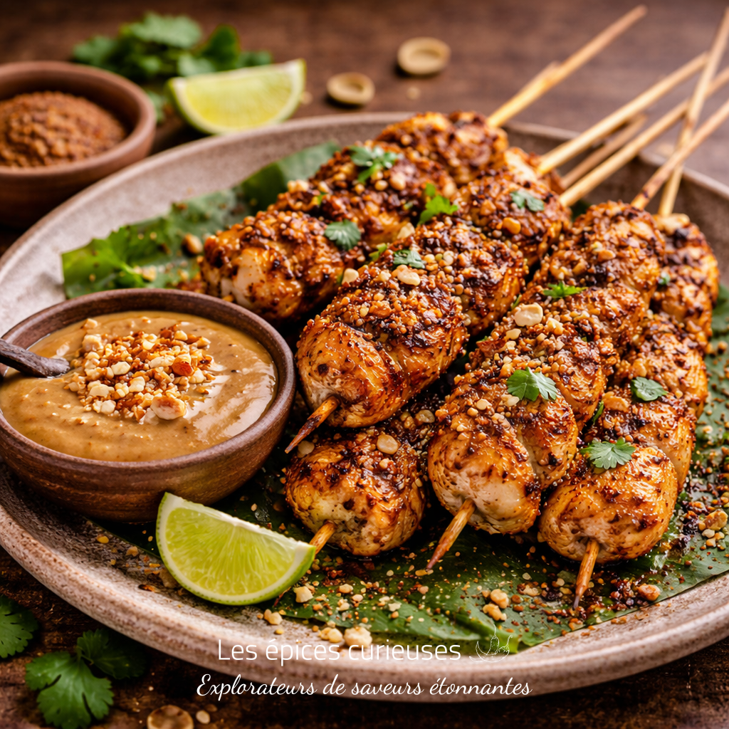 Assemblage Satay / Saté - Les Épices Curieuses